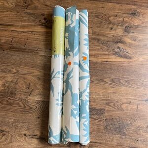 THIBAUT Vinyl Wallpaper T15863 St Kitts Blue 1 Double Roll Plus 15 feet Tropical